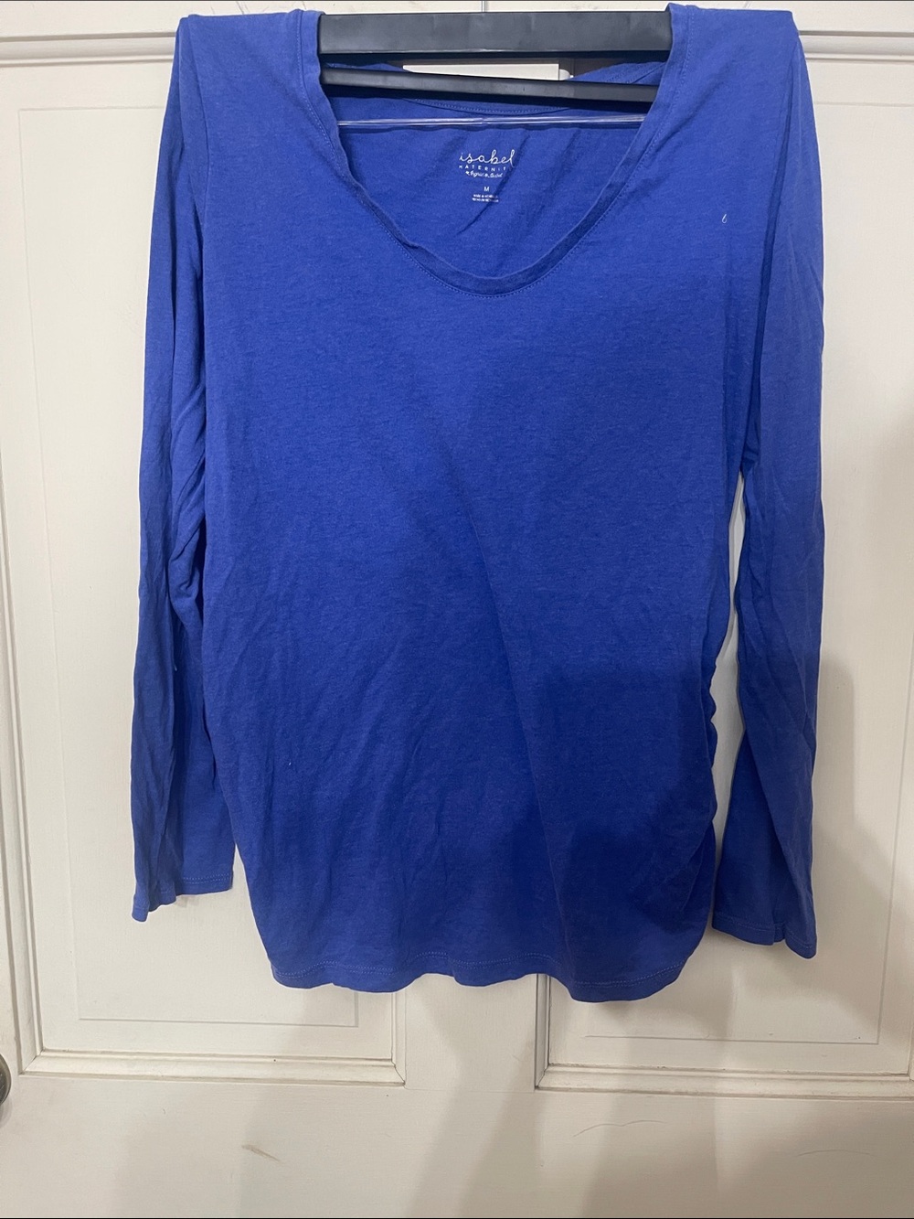 Isabel Maternity by Ingrid & Isabel Long Sleeve Scoop Neck Top - Royal Blue
